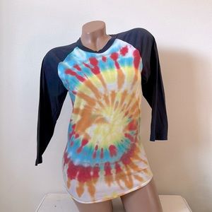 American Apparel Tie Dye Graphic T-shirt
